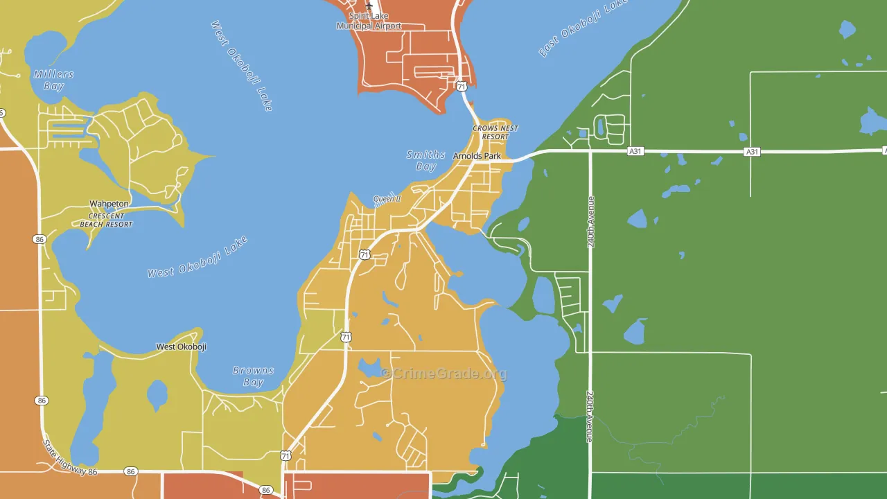 51331, IA Map of Drug-Related Crime Rates