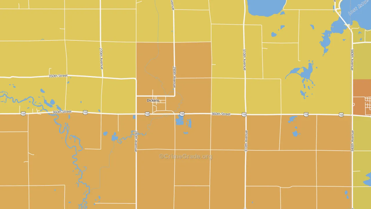 51333, IA Map of Drug-Related Crime Rates