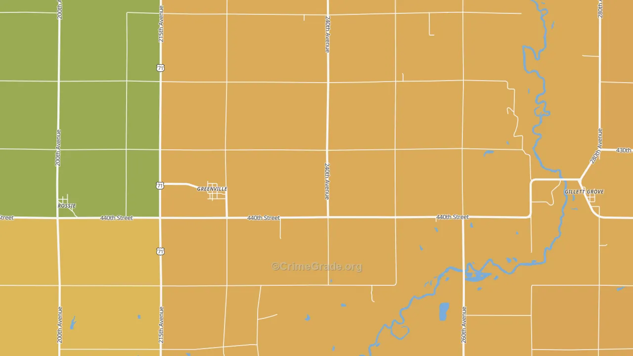 51343, IA Map of Drug-Related Crime Rates