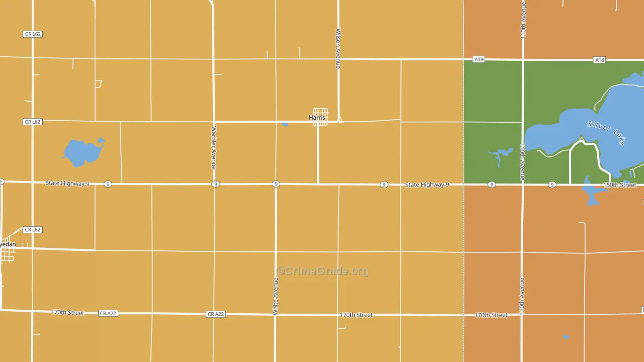 51345, IA Map of Drug-Related Crime Rates