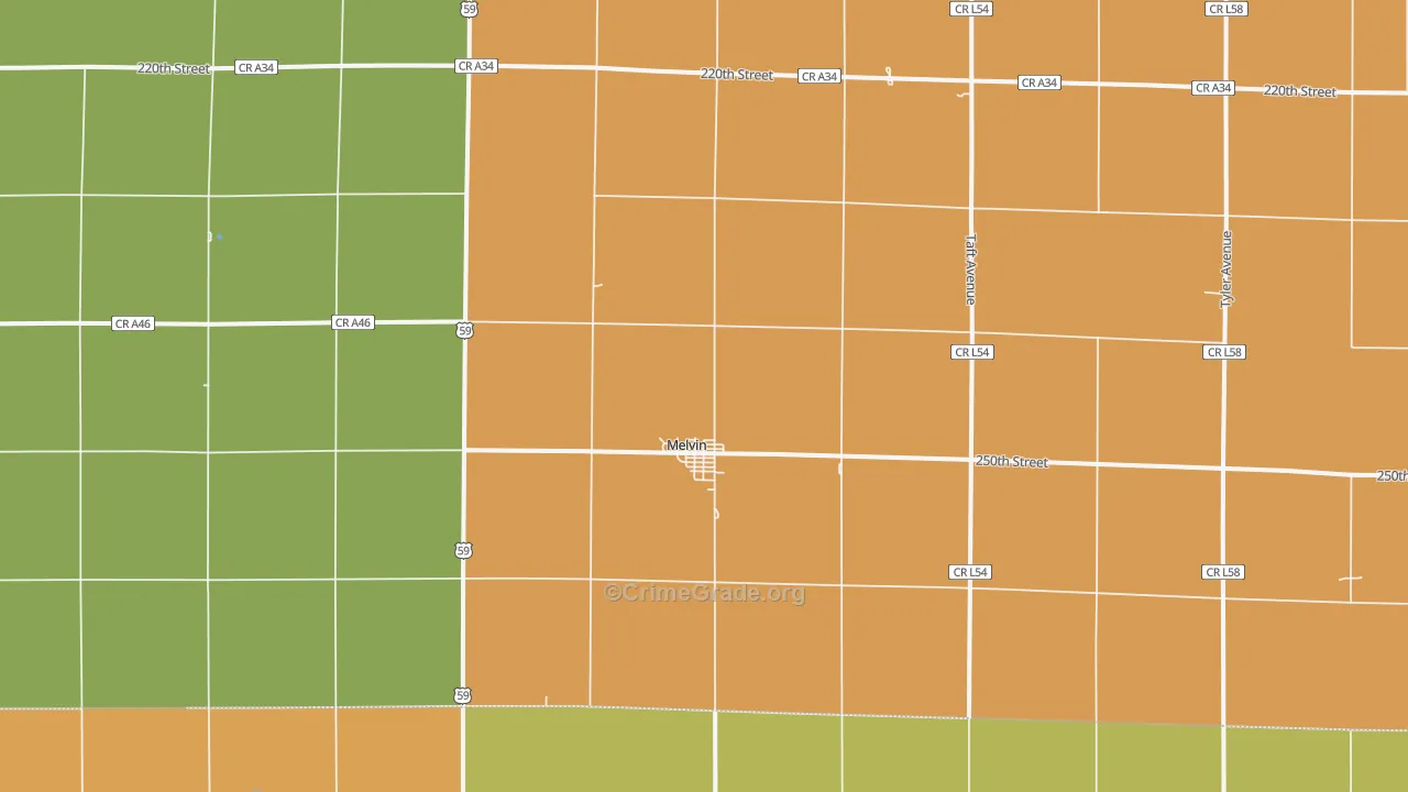 51350, IA Map of Drug-Related Crime Rates