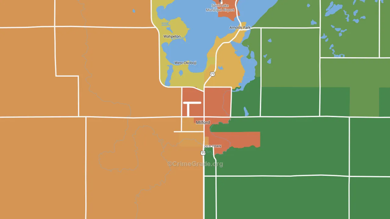 51351, IA Map of Drug-Related Crime Rates