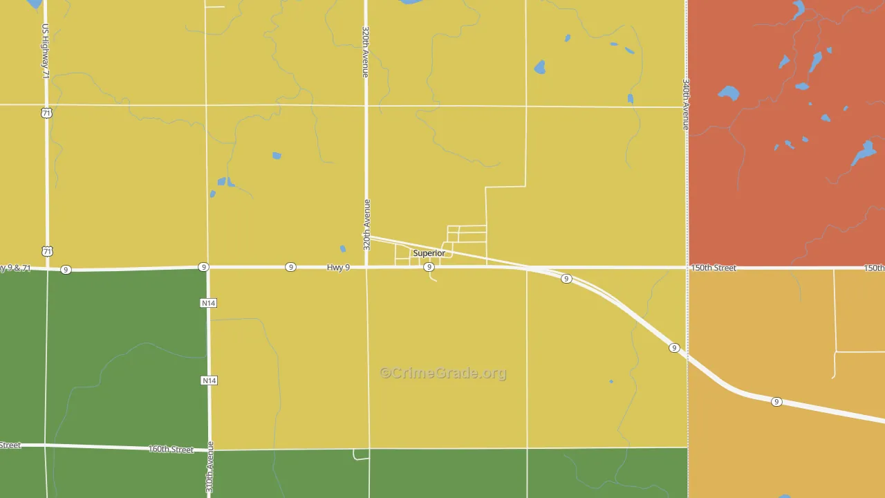 51363, IA Map of Drug-Related Crime Rates
