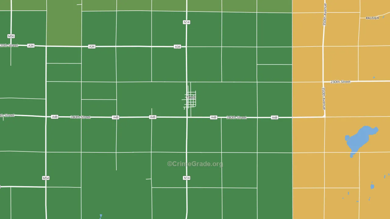 51364, IA Map of Drug-Related Crime Rates