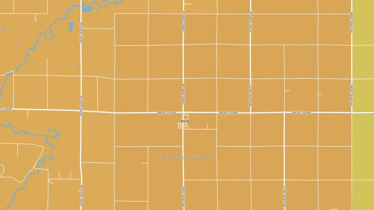 51366, IA Map of Drug-Related Crime Rates