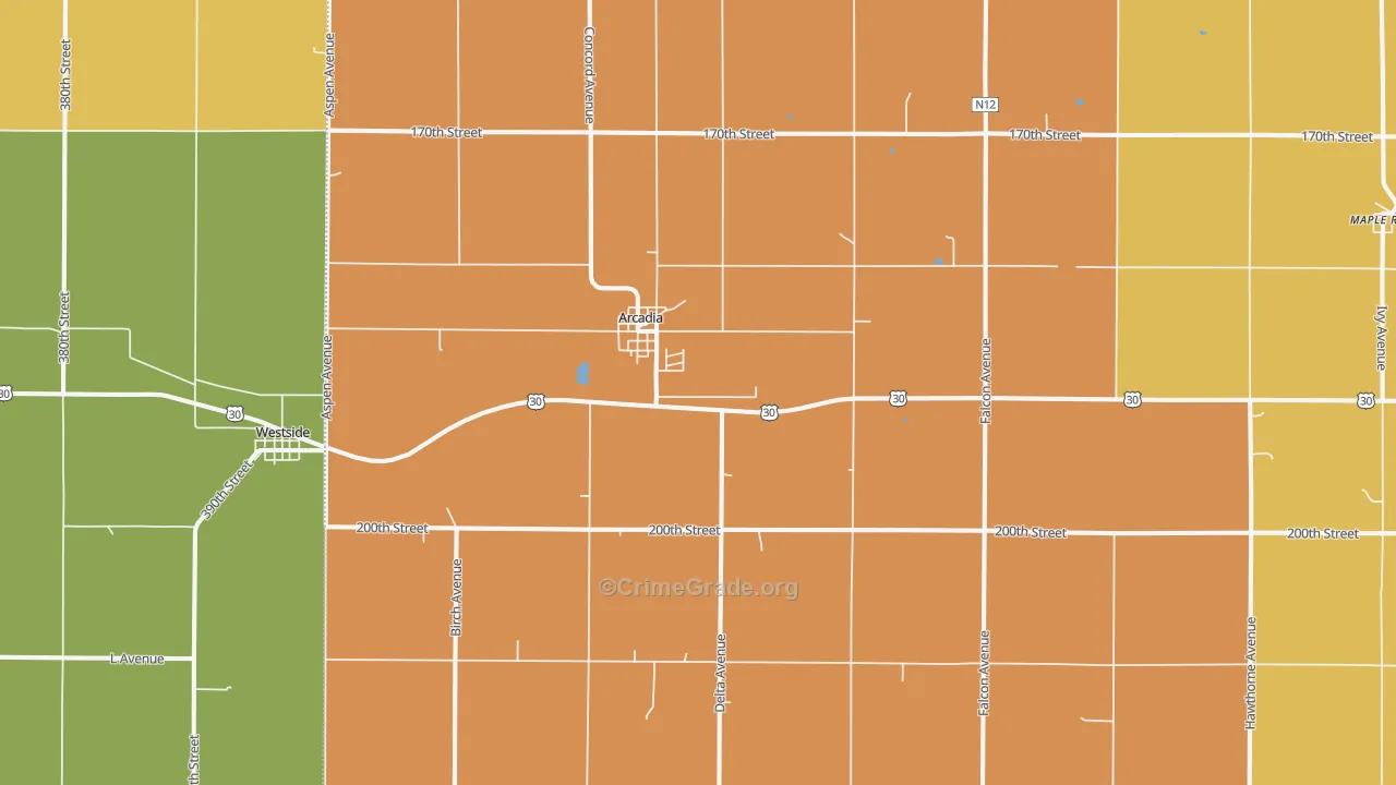 51430, IA Map of Drug-Related Crime Rates