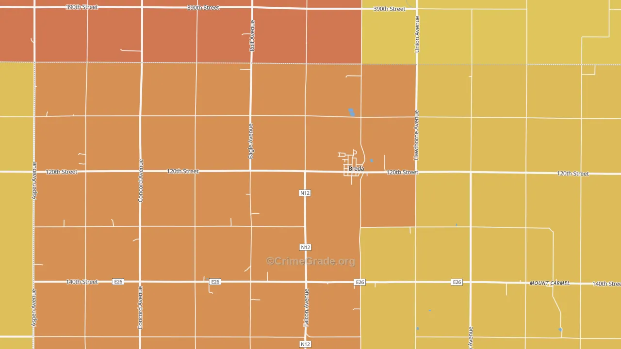 51436, IA Map of Drug-Related Crime Rates