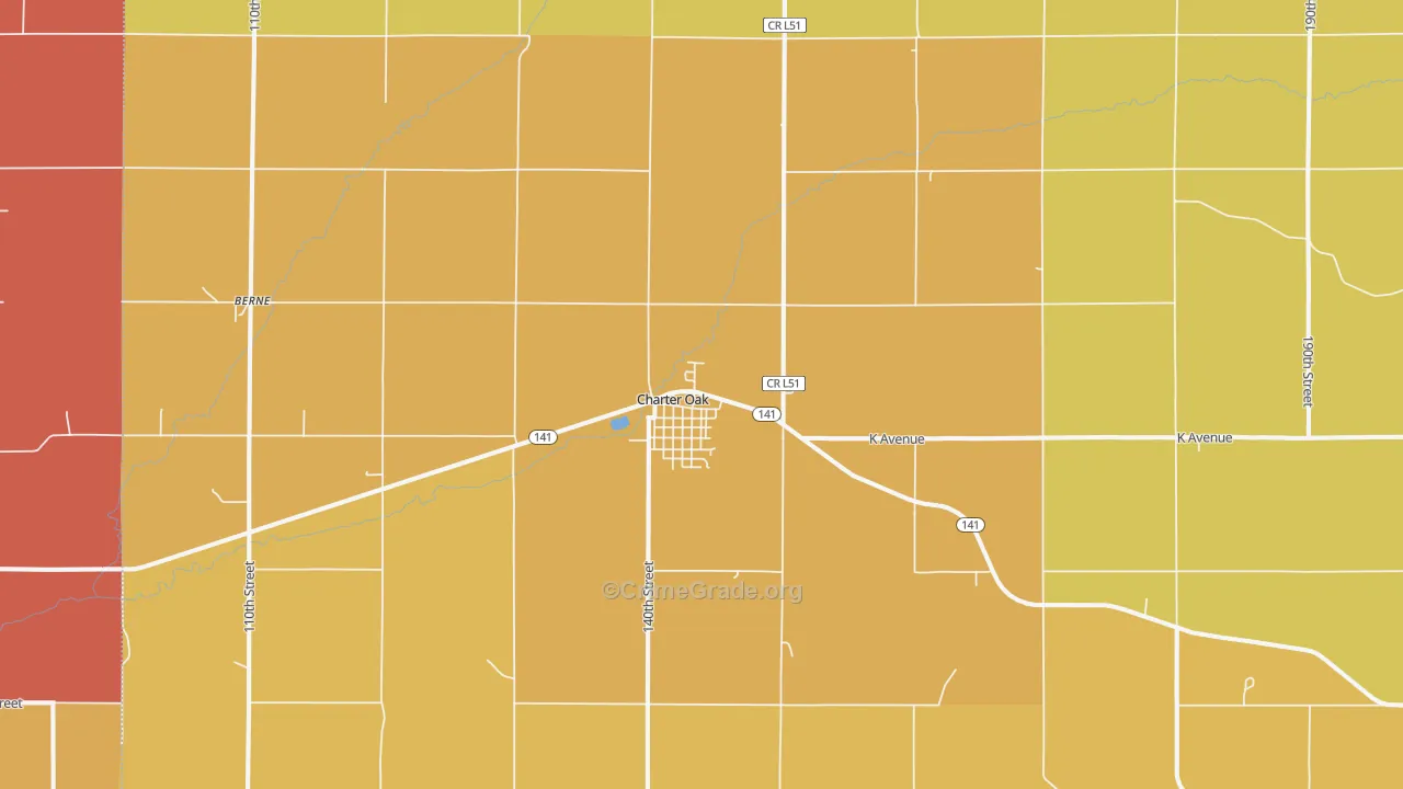 51439, IA Map of Drug-Related Crime Rates