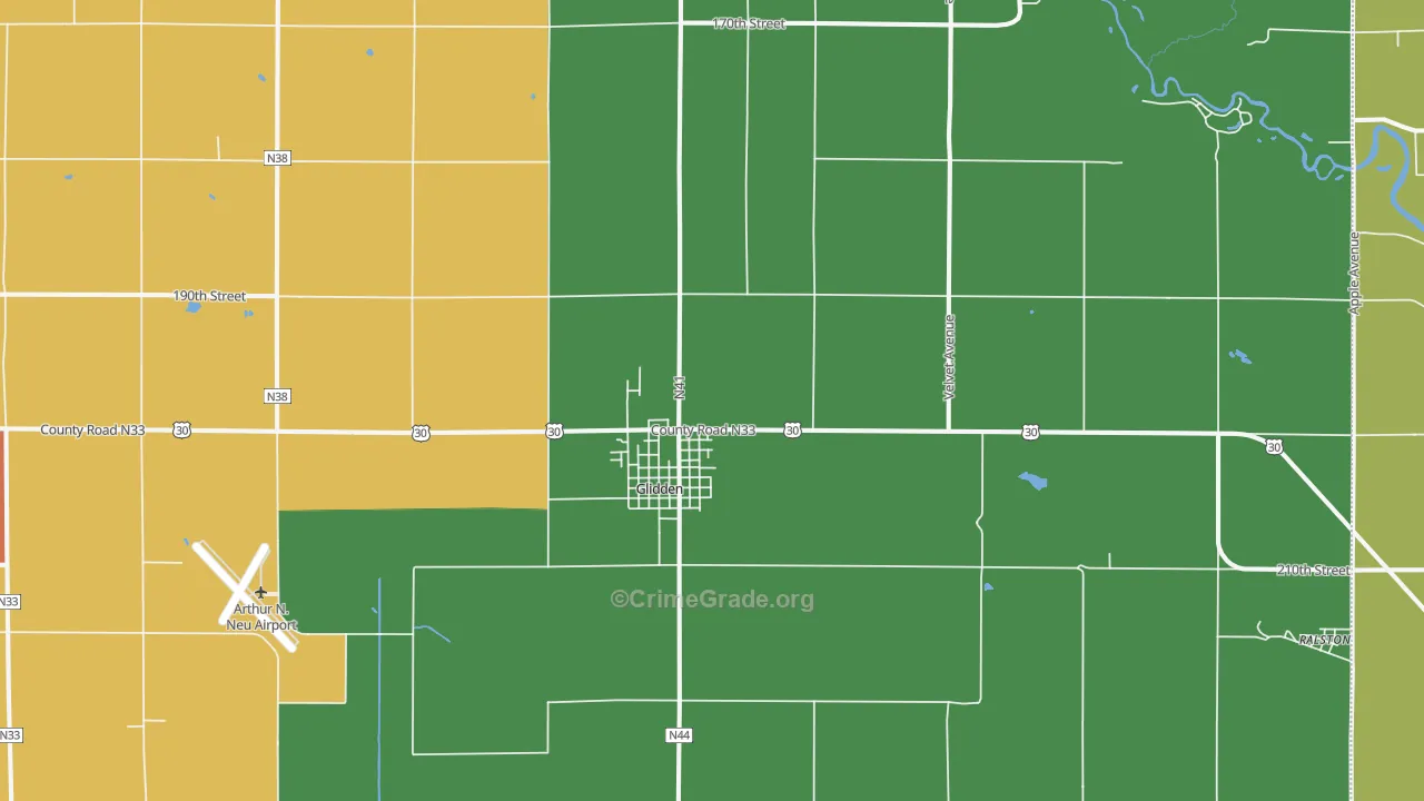 51443, IA Map of Drug-Related Crime Rates