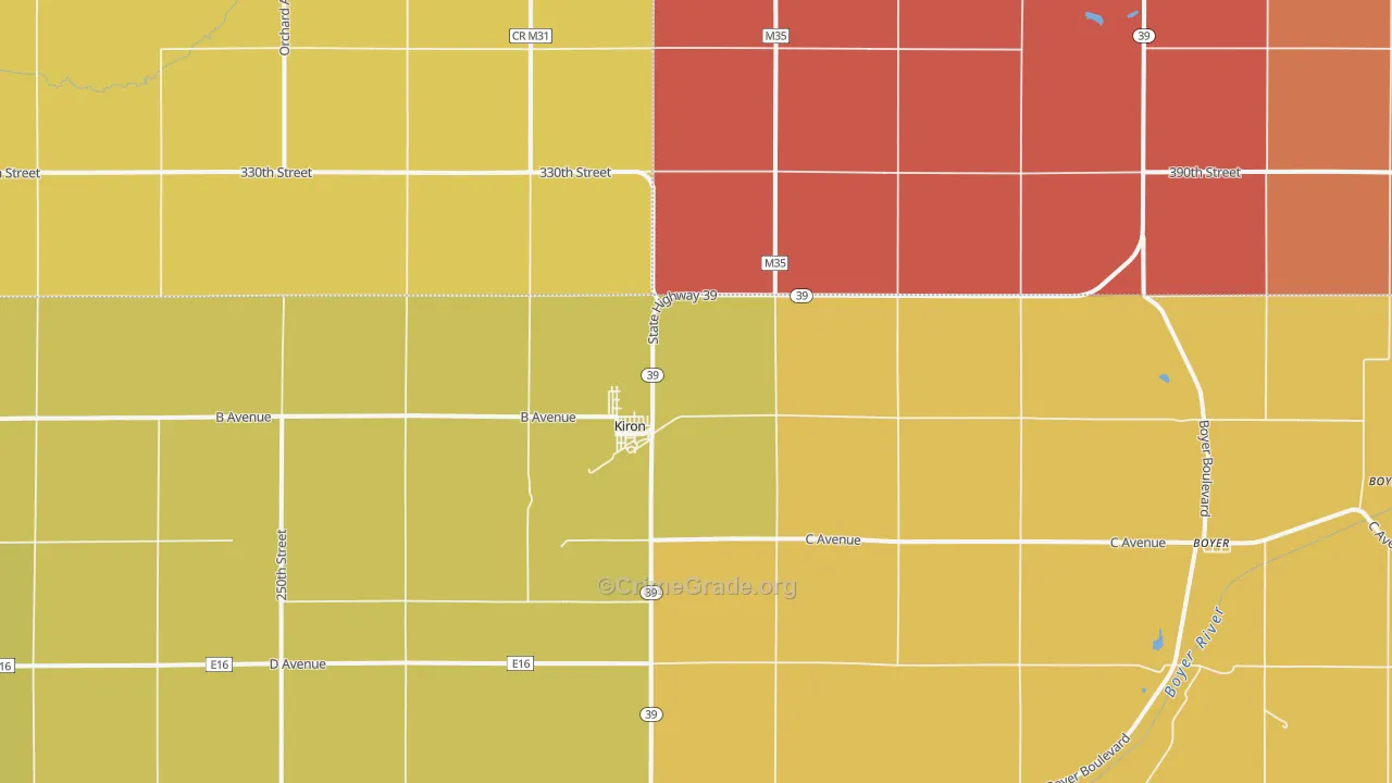51448, IA Map of Drug-Related Crime Rates