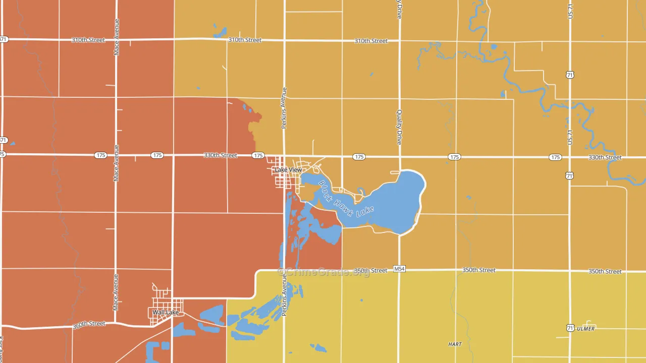 51450, IA Map of Drug-Related Crime Rates
