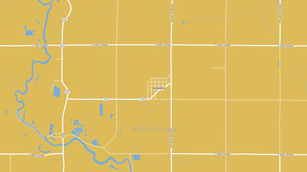 51451, IA Map of Drug-Related Crime Rates