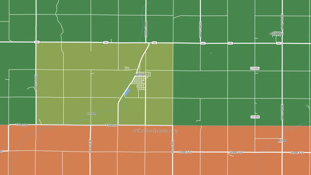51454, IA Map of Drug-Related Crime Rates