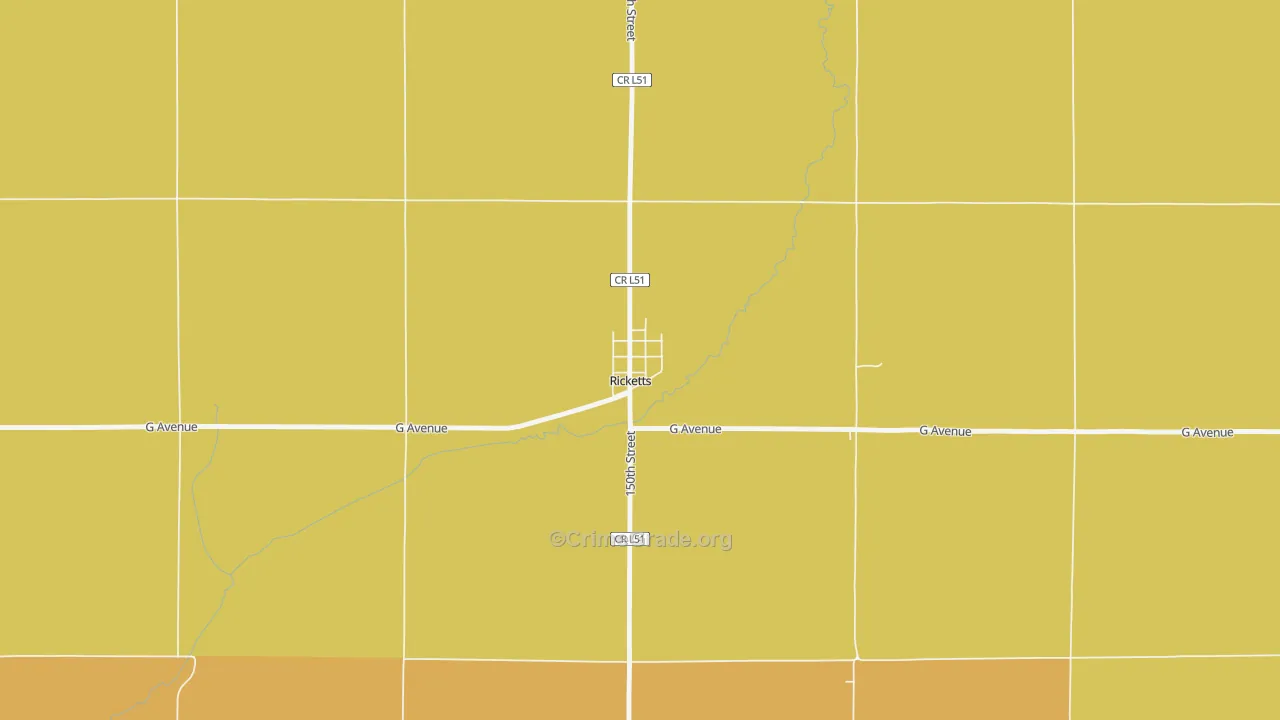 51460, IA Map of Drug-Related Crime Rates