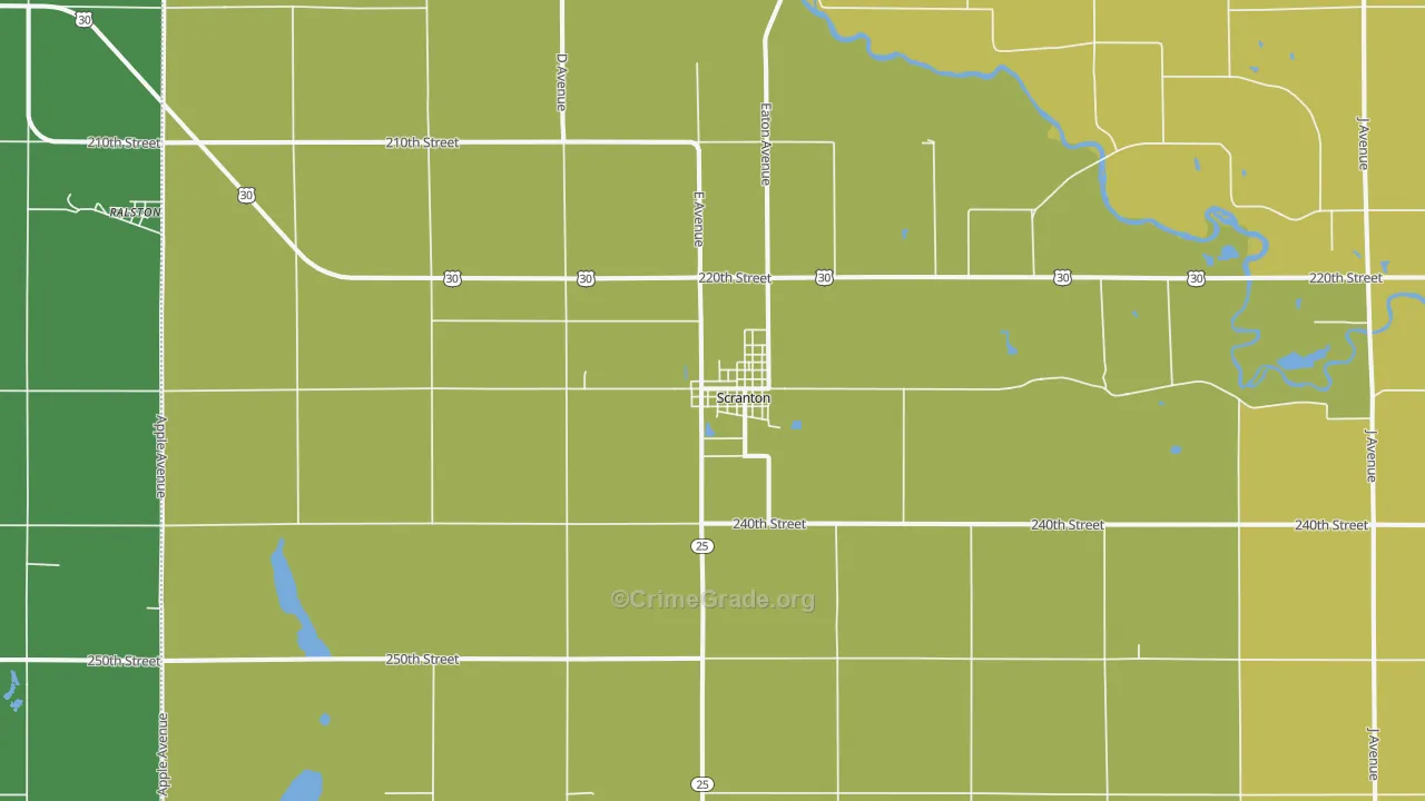 51462, IA Map of Drug-Related Crime Rates