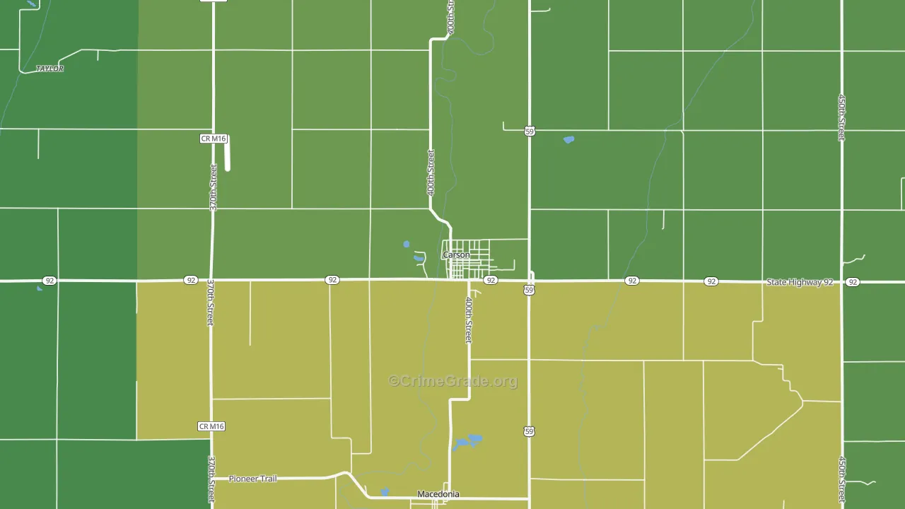 51525, IA Map of Drug-Related Crime Rates