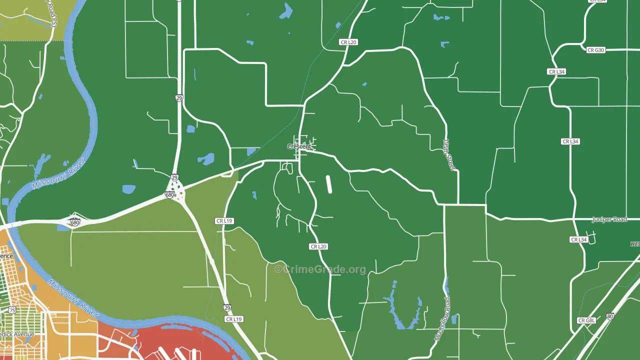 51526, IA Map of Drug-Related Crime Rates