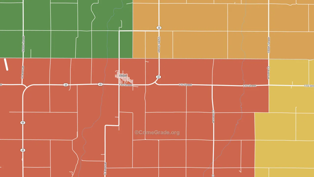 51532, IA Map of Drug-Related Crime Rates