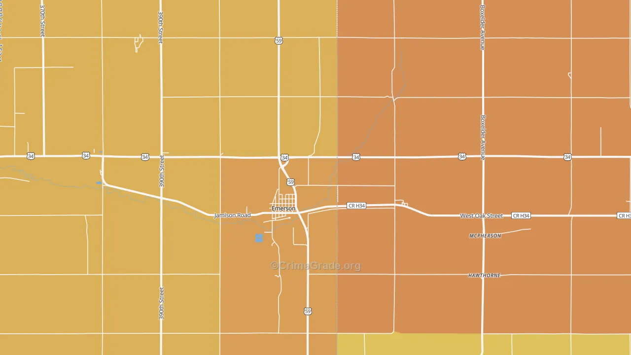 51533, IA Map of Drug-Related Crime Rates