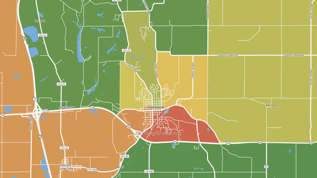 51534, IA Map of Drug-Related Crime Rates
