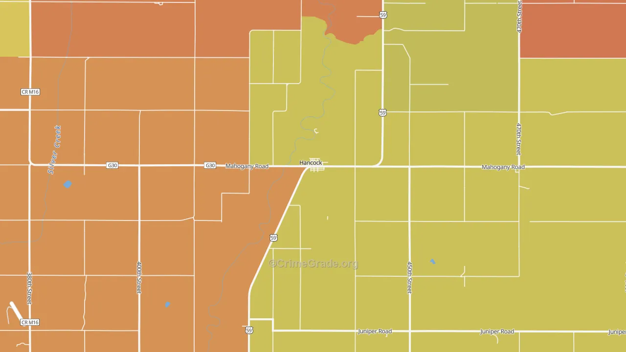 51536, IA Map of Drug-Related Crime Rates
