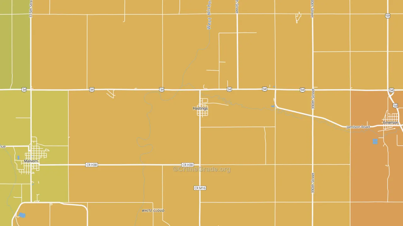51540, IA Map of Drug-Related Crime Rates