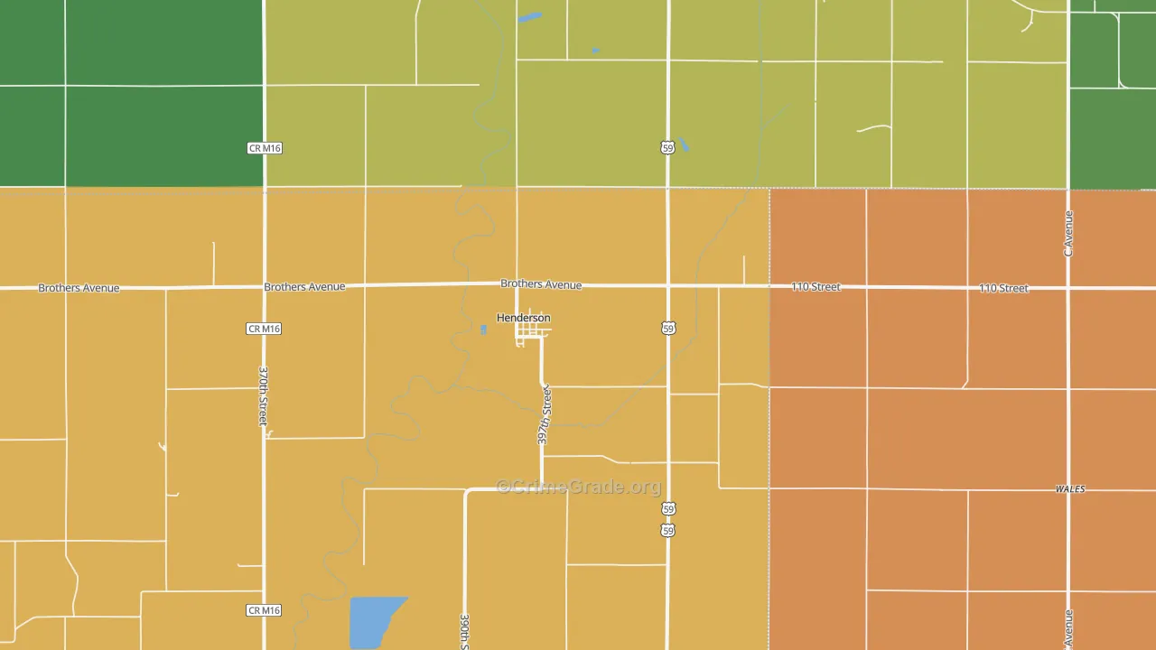 51541, IA Map of Drug-Related Crime Rates