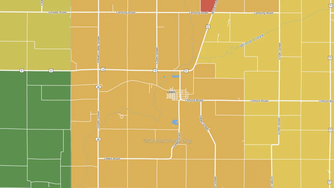 51544, IA Map of Drug-Related Crime Rates