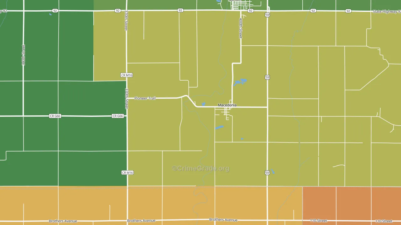 51549, IA Map of Drug-Related Crime Rates