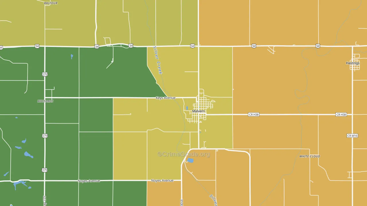 51551, IA Map of Drug-Related Crime Rates