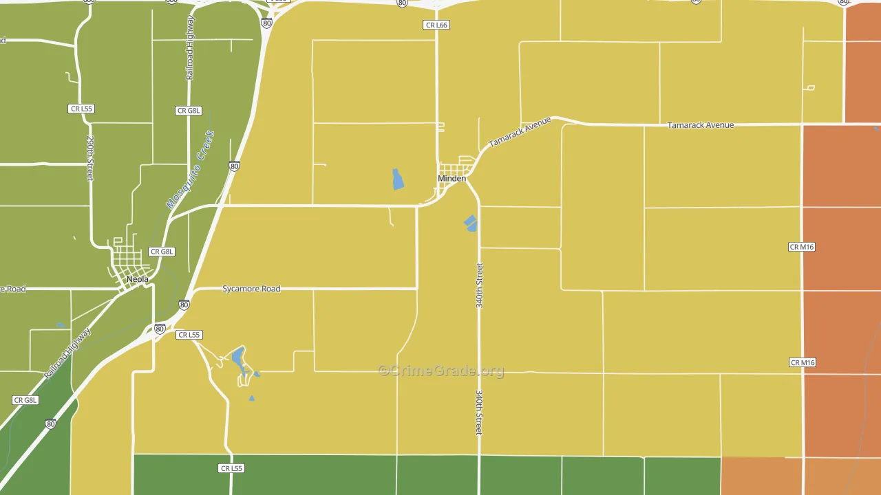 51553, IA Map of Drug-Related Crime Rates