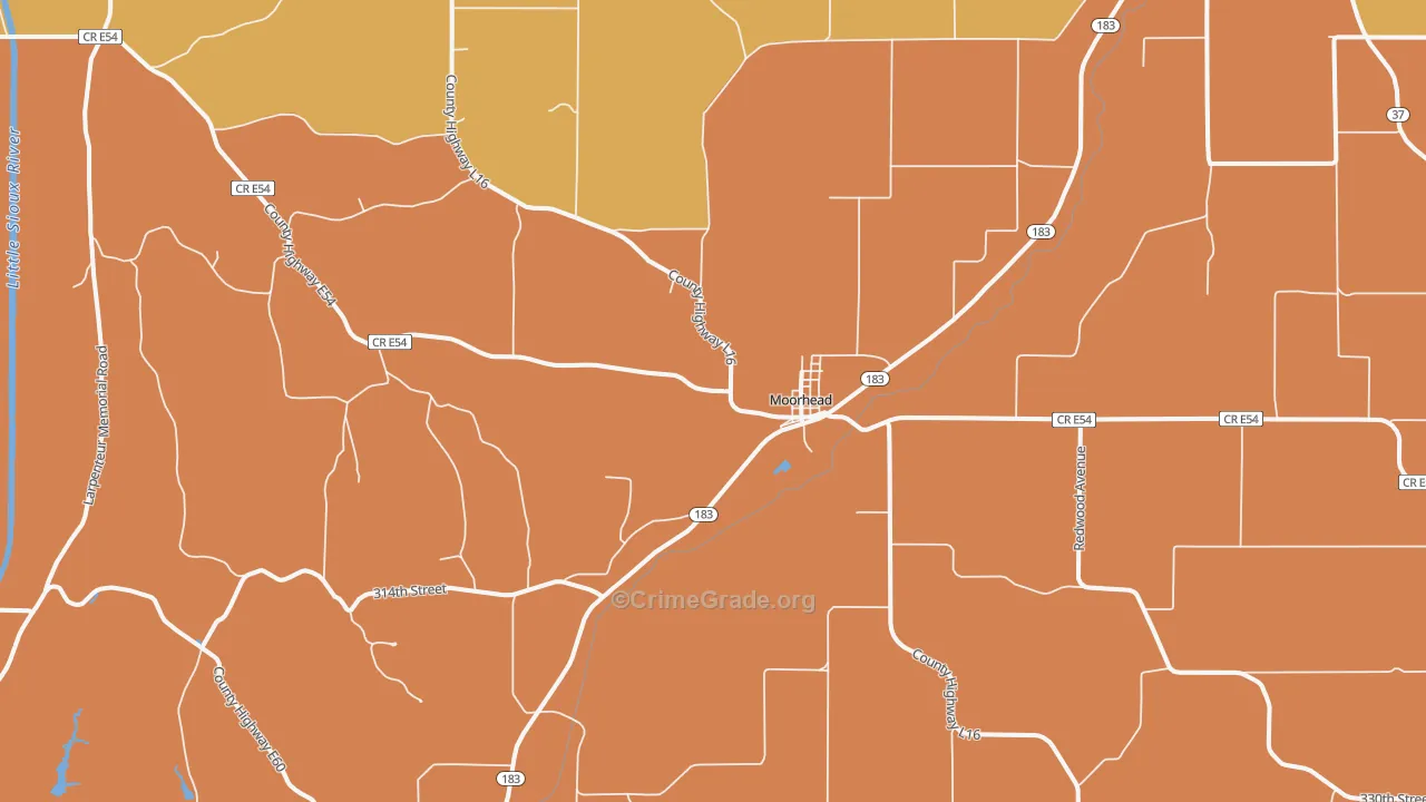 51558, IA Map of Drug-Related Crime Rates