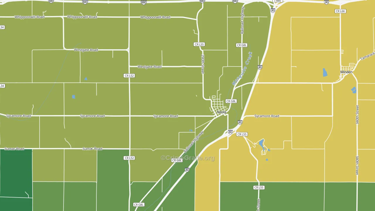 51559, IA Map of Drug-Related Crime Rates