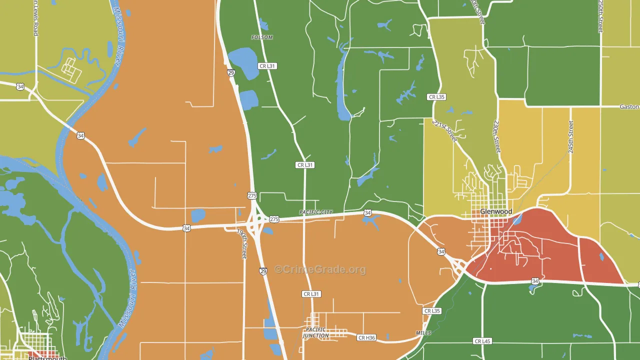 51561, IA Map of Drug-Related Crime Rates