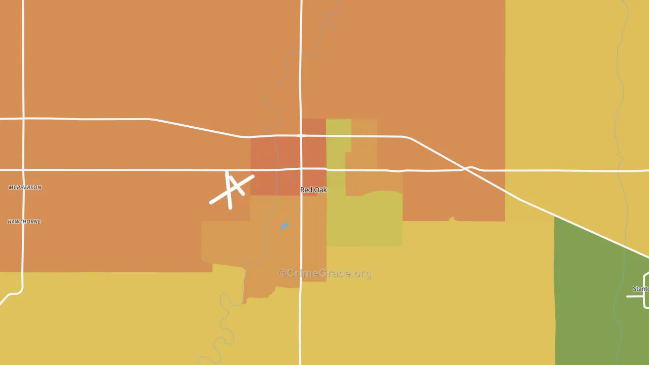 51566, IA Map of Drug-Related Crime Rates