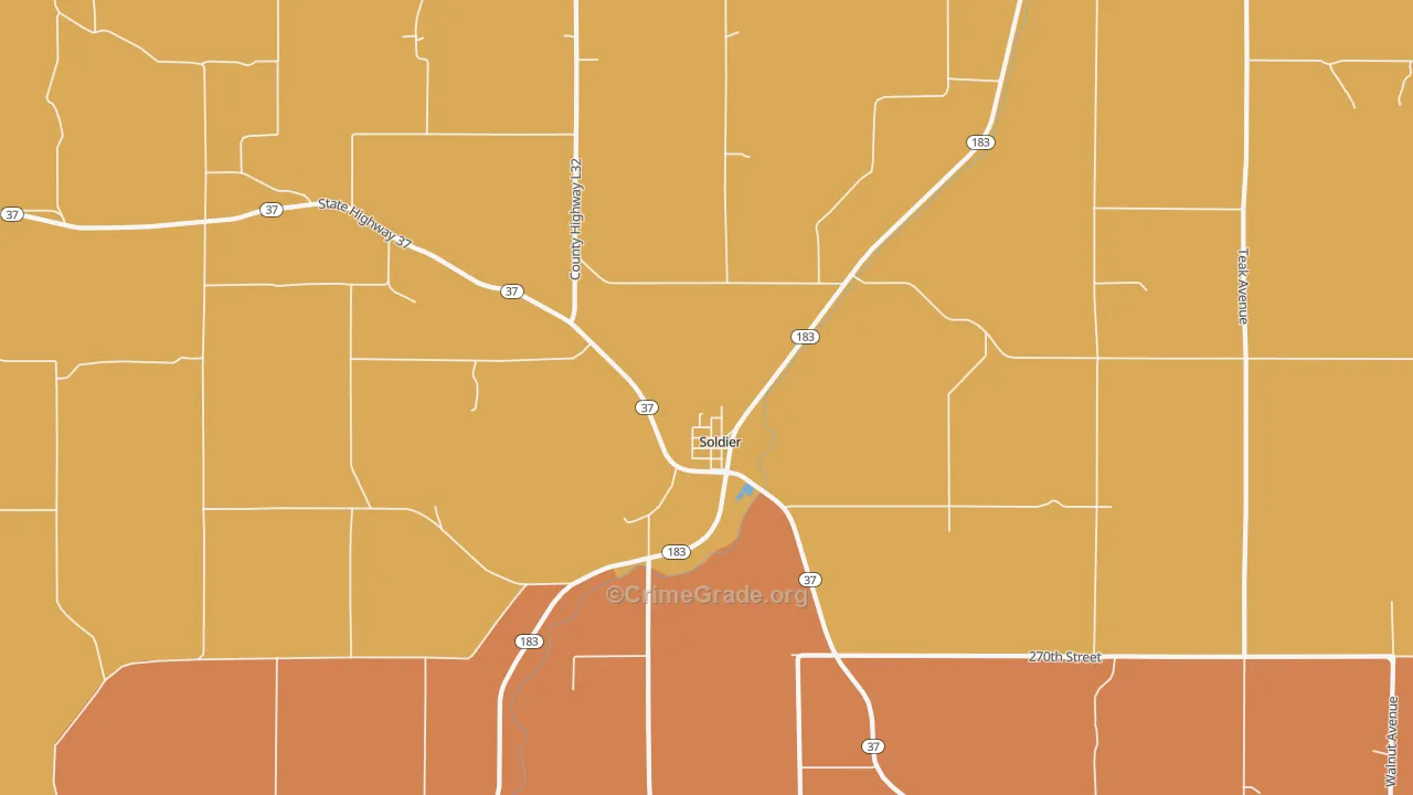 51572, IA Map of Drug-Related Crime Rates