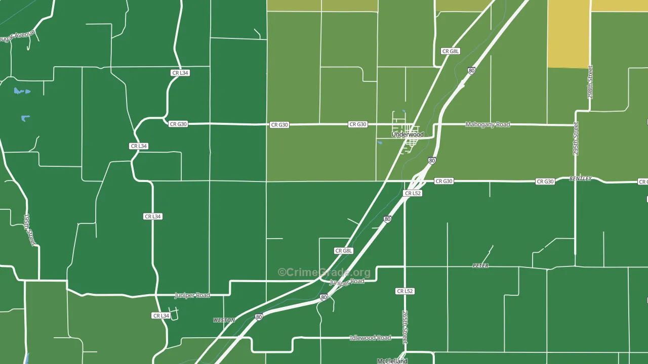 51576, IA Map of Drug-Related Crime Rates