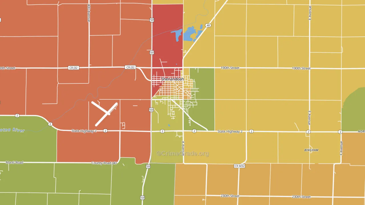 51601, IA Map of Drug-Related Crime Rates