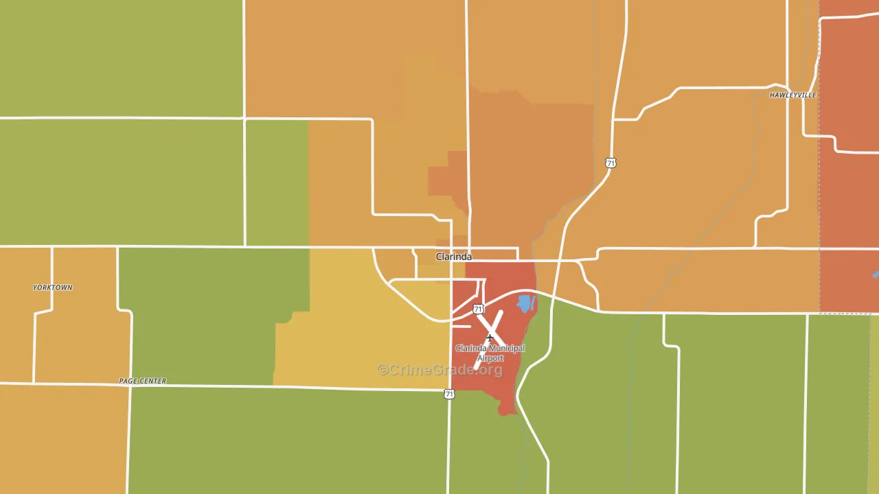 51632, IA Map of Drug-Related Crime Rates