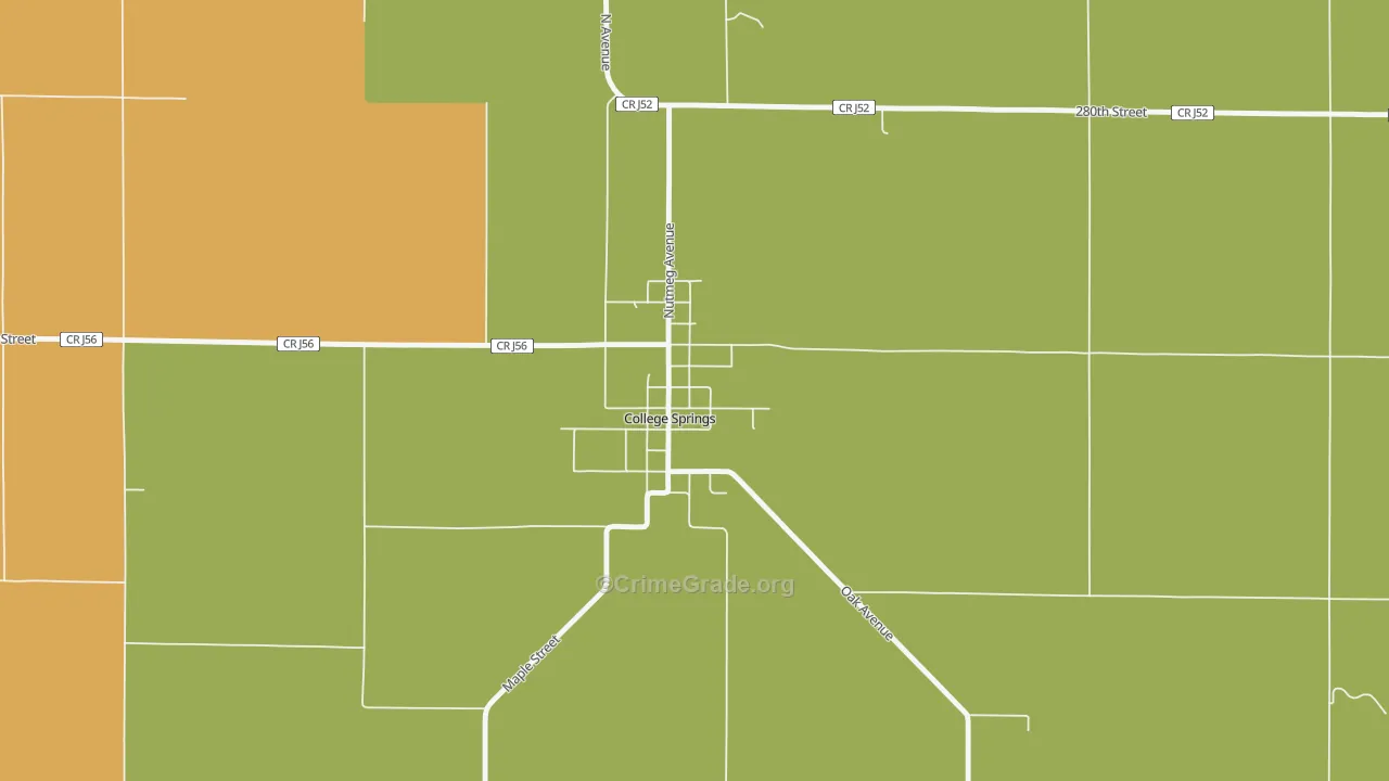 51637, IA Map of Drug-Related Crime Rates