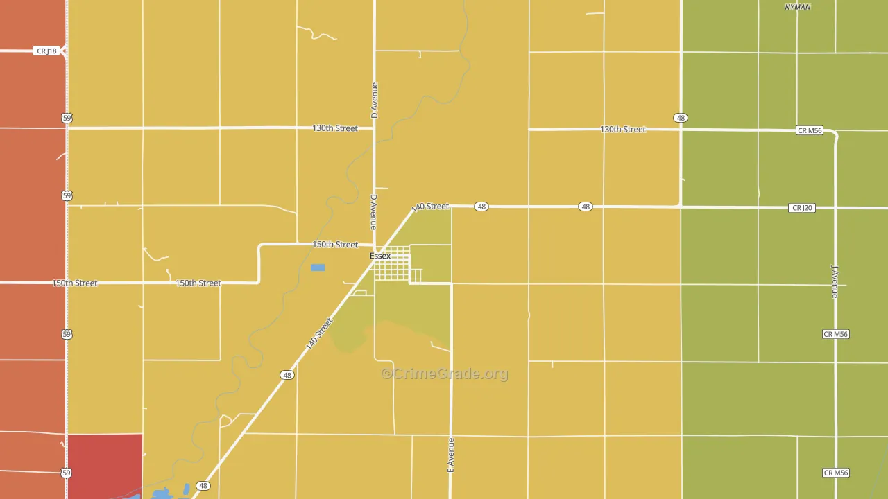 51638, IA Map of Drug-Related Crime Rates