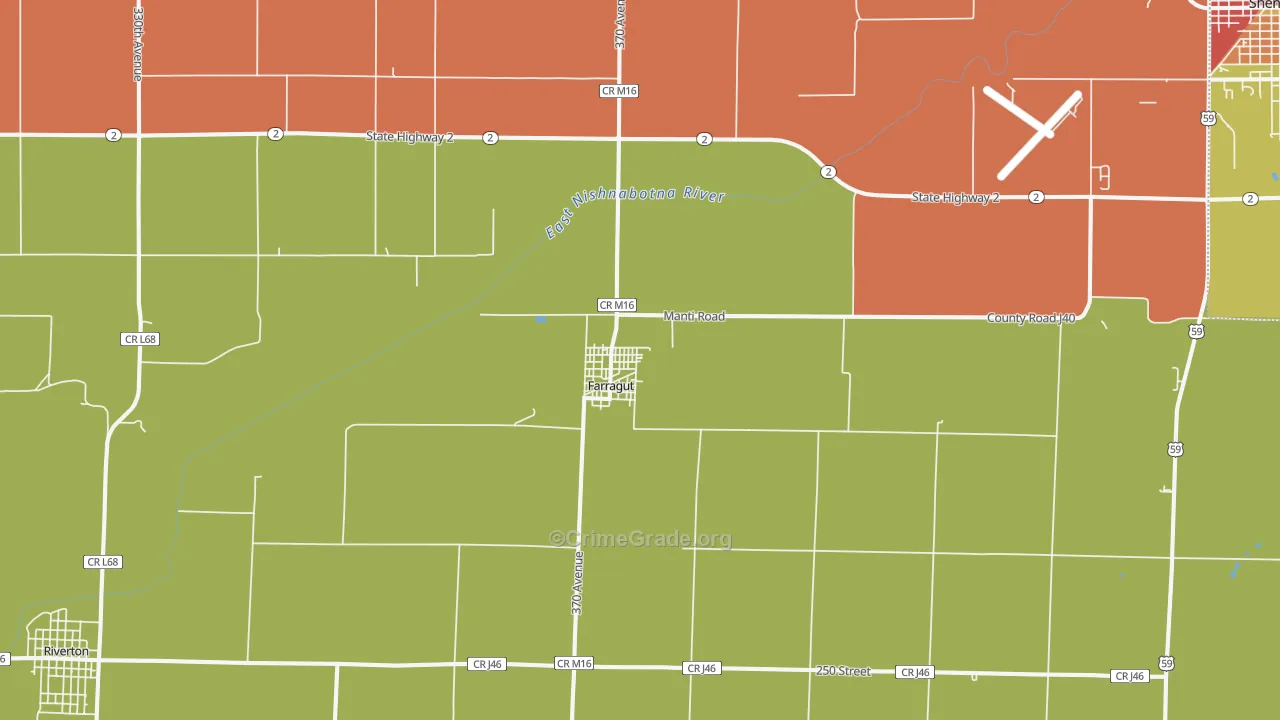 51639, IA Map of Drug-Related Crime Rates