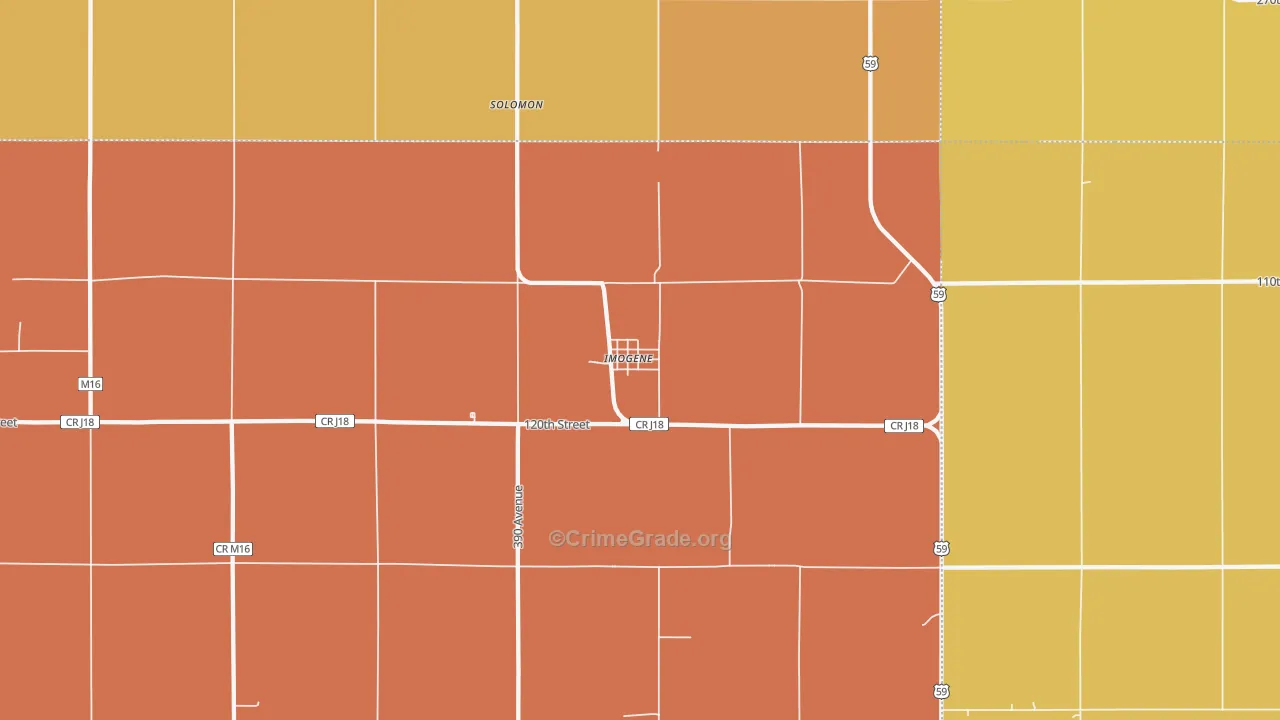 51645, IA Map of Drug-Related Crime Rates