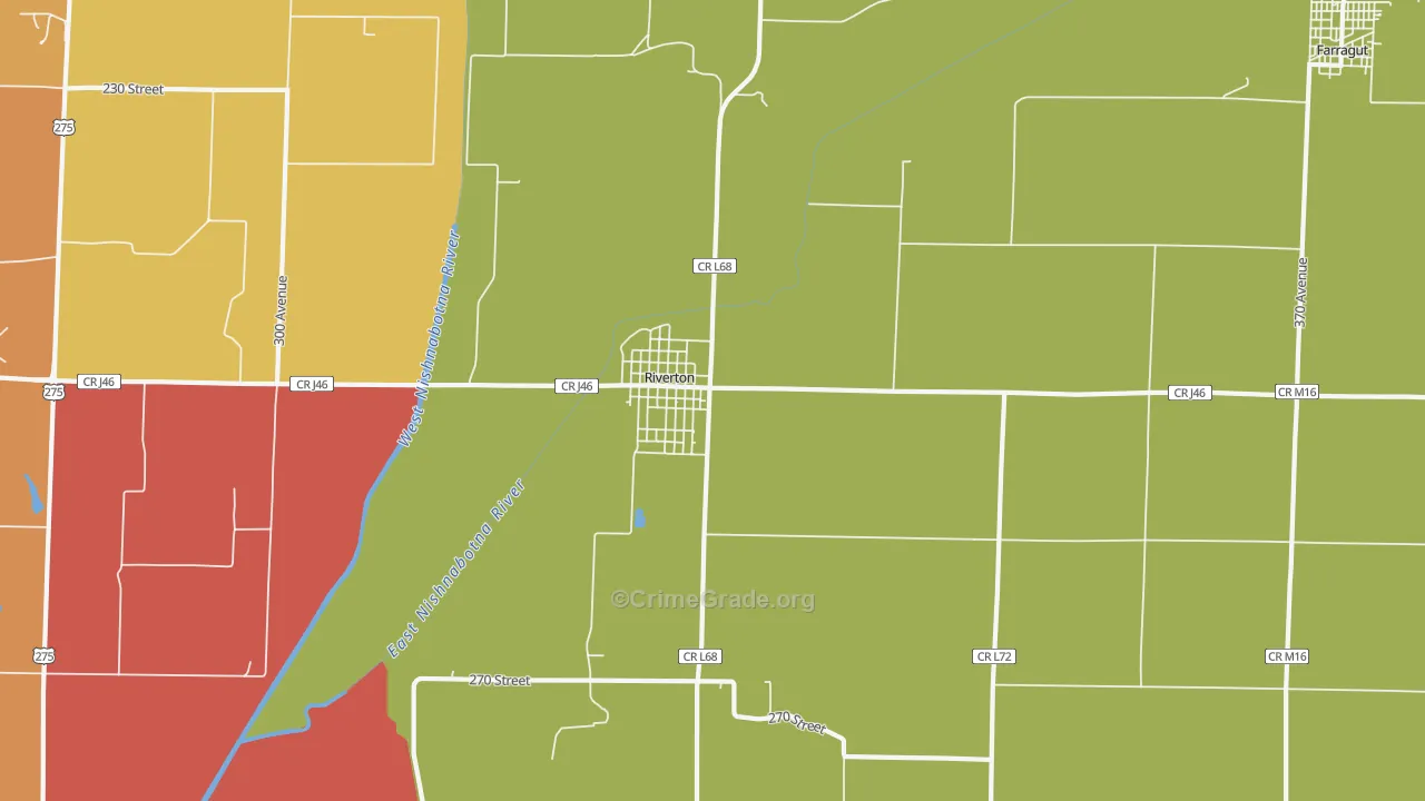 51650, IA Map of Drug-Related Crime Rates
