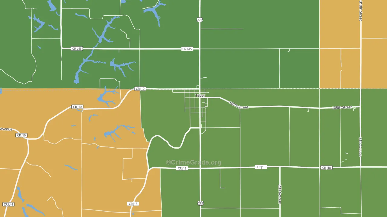 51653, IA Map of Drug-Related Crime Rates