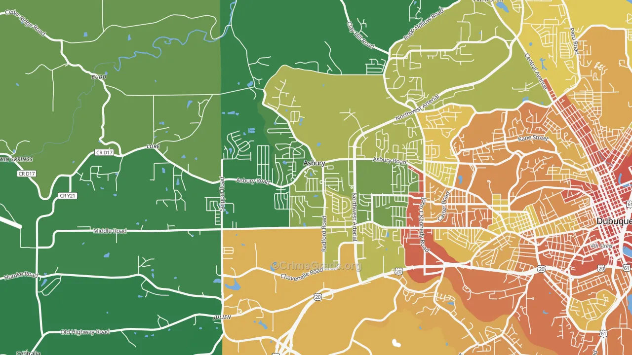 52002, IA Map of Drug-Related Crime Rates