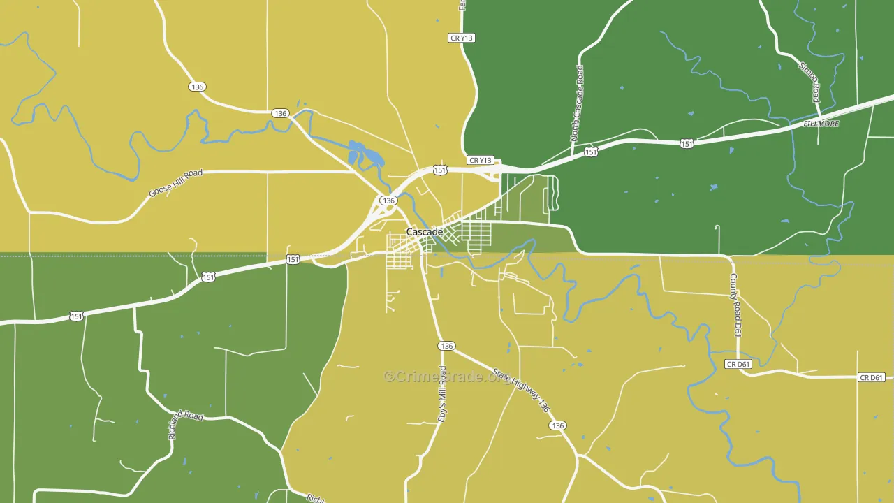 52033, IA Map of Drug-Related Crime Rates