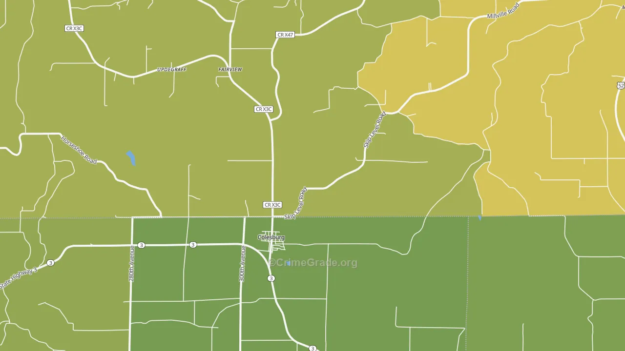 52035, IA Map of Drug-Related Crime Rates