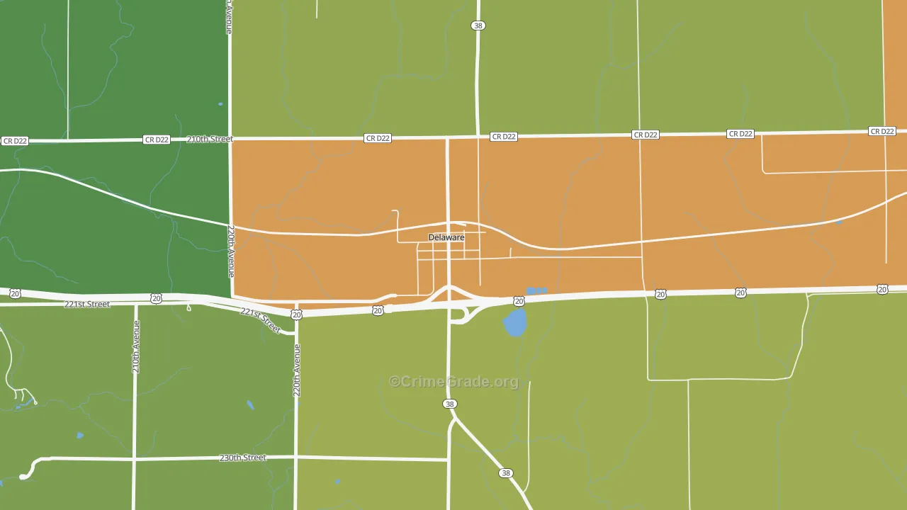 52036, IA Map of Drug-Related Crime Rates
