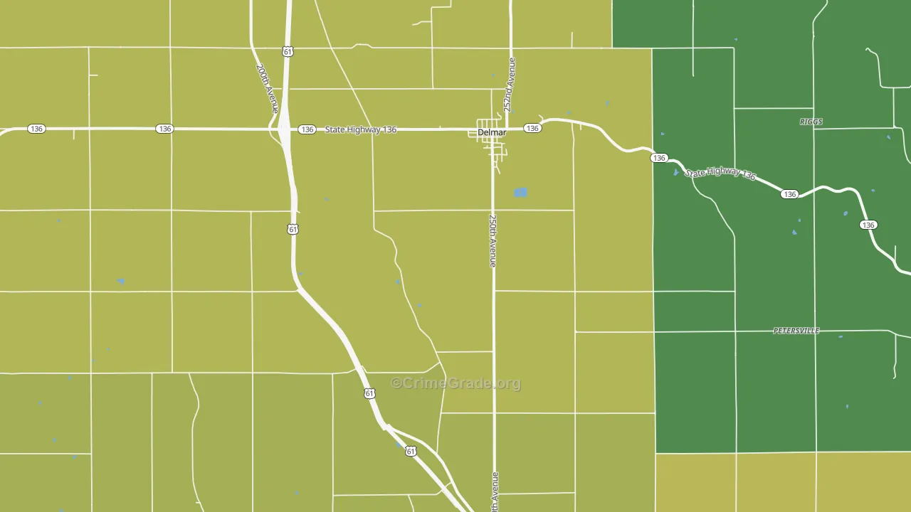 52037, IA Map of Drug-Related Crime Rates